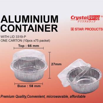 STAR PRODUCTS ALUMINIUM CONTAINER WITH LID 3319-P