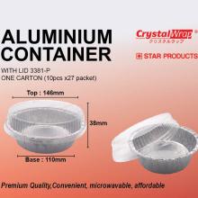 STAR PRODUCTS ALUMINIUM CONTAINER WITH LID 3381-P