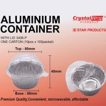 STAR PRODUCTS ALUMINIUM CONTAINER WITH LID 3406-P