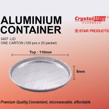 STAR PRODUCTS ALUMINIUM CONTAINER 3407 LID