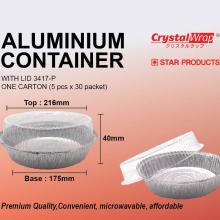 STAR PRODUCTS ALUMINIUM CONTAINER WITH LID 3417-P