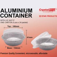 STAR PRODUCTS ALUMINIUM CONTAINER WITH LID 3427-P