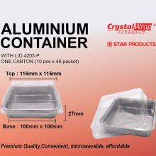 STAR PRODUCTS ALUMINIUM CONTAINER WITH LID 4203-P