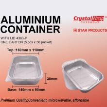 STAR PRODUCTS ALUMINIUM CONTAINER WITH LID 4363-P