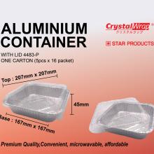 STAR PRODUCTS ALUMINIUM CONTAINER WITH LID 4483-P