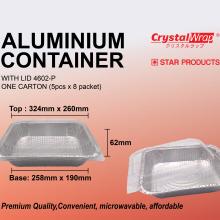 STAR PRODUCTS ALUMINIUM CONTAINER WITH LID 4602-P