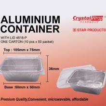 STAR PRODUCTS ALUMINIUM CONTAINER WITH LID 4618-P