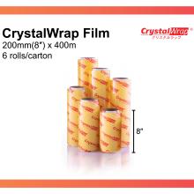 CrystalWrap® Food Wrap Film 200mm (8'') x 400m (6 Rolls)