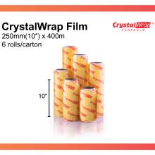 CrystalWrap® Food Wrap Film 250mm (10'') x 400m (6 Rolls)