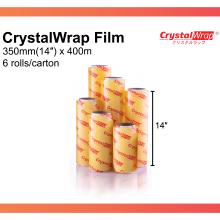 CrystalWrap® Food Wrap Film 350mm (14'') x 400m (6 Rolls)