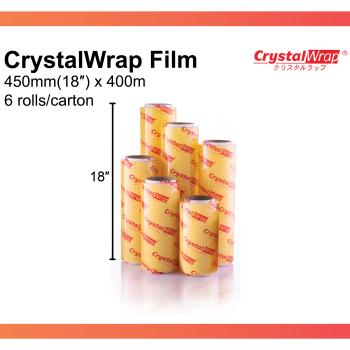 CrystalWrap® Food Wrap Film 450mm (18'') x 400m (1 Roll)