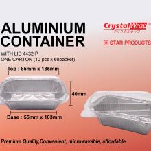 STAR PRODUCTS ALUMINIUM CONTAINER WITH LID 4432-P